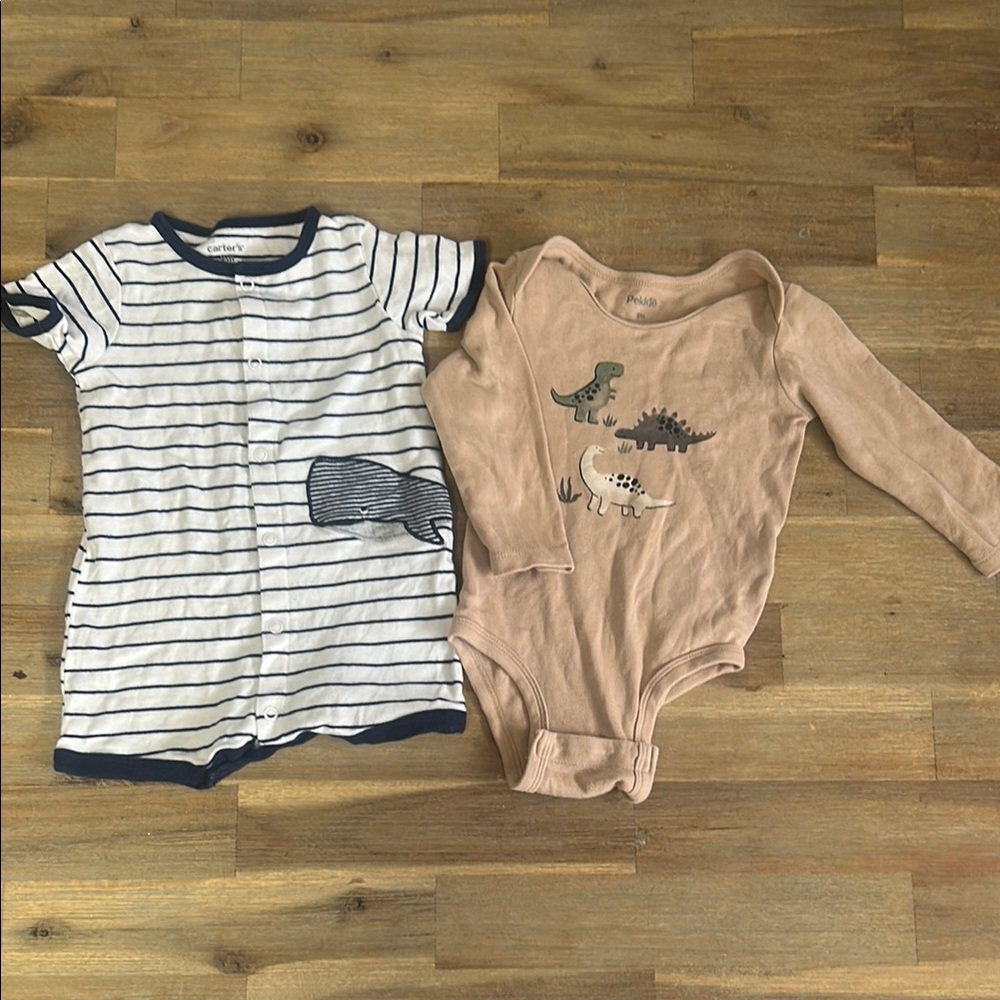 Carter's Classic Blue and White Bodysuit One Pieces